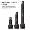 CASOMAN 3/4” Drive Impact Extension Bar, Cr-Mo Steel,3-Piece Set 4”,