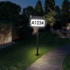 deerdance Solar House Number Sign, deerdance LED Illuminated Outdoor Address