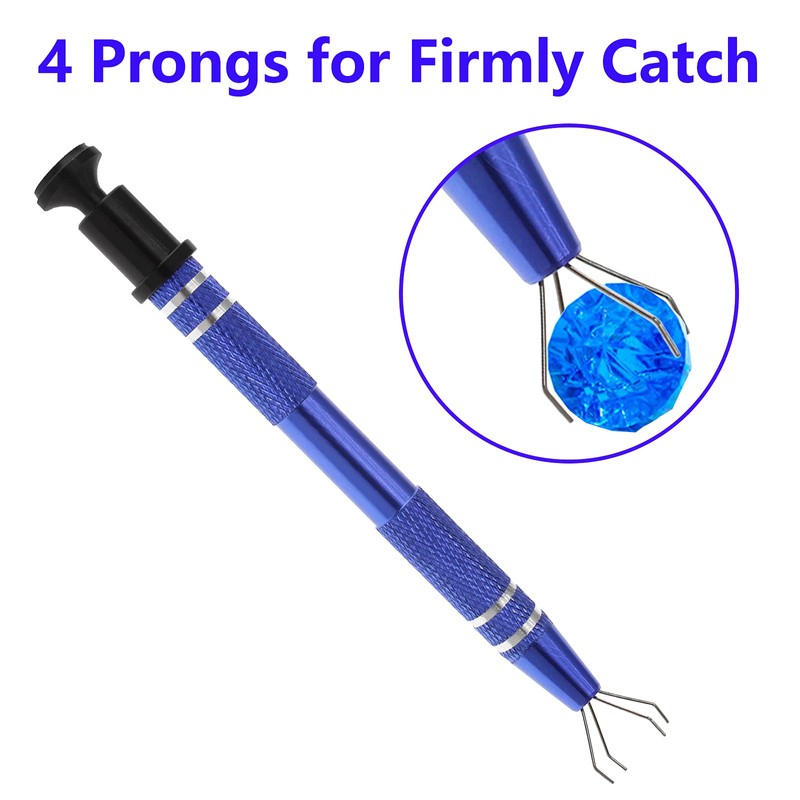 Jiozermi Pick Up Tool, IC Clip Tweezers, Blue, 2 Psc