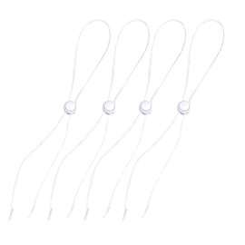 GSHLLO 10 Pcs Hat Removable Chin Cords Adjustable Elastic Fishing Hat Strap Sun Hat Chin Strap Replacement with Clips for Fishing Boating Golfing