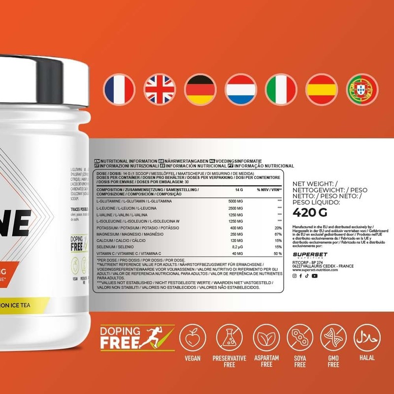 Superset Nutrition Baka + Glutamin (420 g) | BCAA |