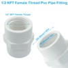 OSVJE 10Pcs PVC Pipe Fittings, 1/2 inch NPT Female Thread