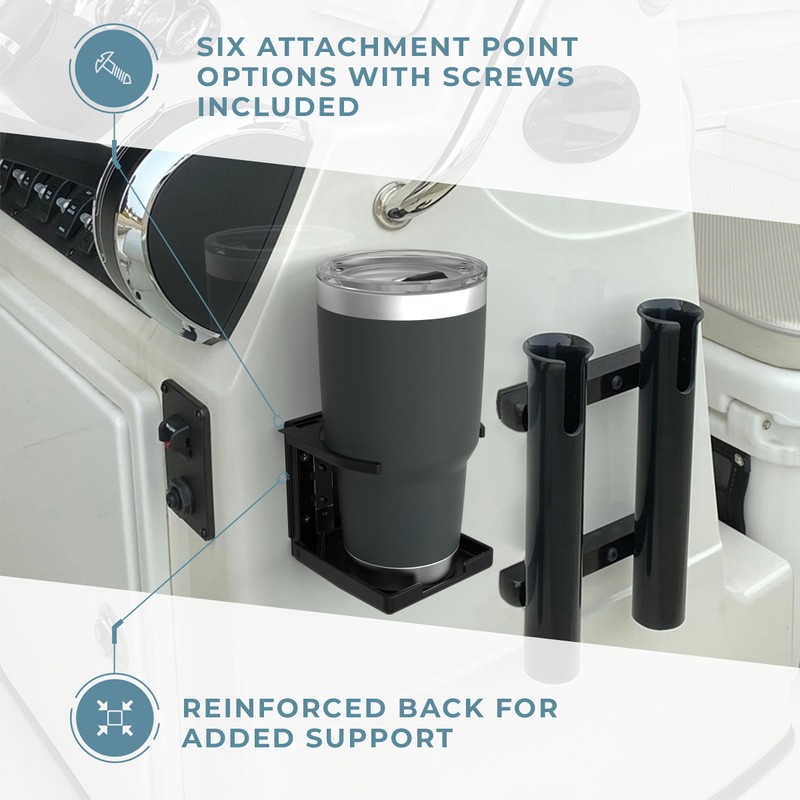 Manufacturers' Select ITC Black Adjustable RV and Boat Drink Holder