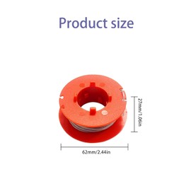 MOECSHSY Strimmer Spool for Bosch, Trimmer Line Φ1.6mm Double Autofeed Spools Replacement Compatible for Bosch ART 23 26 30 Combitrim Easytrim Grass Cutter Trimmer Wire Refills 30ft(2 PACK)