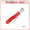 JJUNW 4Pcs Strawberry Huller, Stainless Steel Tomato Corer, Strawberry Huller