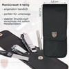 DREI SCHWERTER Germany Manicure Set 'Bari' 4-Piece Artificial Leather in