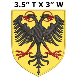 Holy Roman Empire Medieval Coat of Arms 3.5" Embroidered Iron or Sew-on Patch Heraldry Armorial History Family Crest