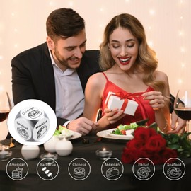 National Couple's Day Gifts for Women Men Cool Stuff for Boys Girls Food Dice Game for Husband Birthday Gift 11th Anniversary Date Night Gifts for Couple Gift for Boyfriend Girlfriend