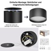 Klighten LED 18 W surface-mounted spotlight, round ceiling spotlights, surface-mounted