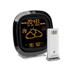 TFA Dostmann WLAN Design Weather Station TFA.me ID-04, 35.8102, Professional Weather Forecast by wetter.com 4 Days, Includes Wireless Outdoor Transmitter, Various Display Colours, Online Portal,