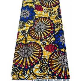 Unbranded Polyester Veritable Ankara Wax Print-Sell by 6 Yards- for Dresses