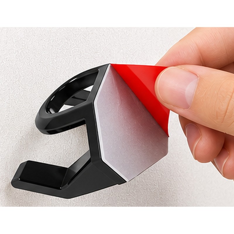 Adhesive Hat Racks for Wall & Door – Plastic No-Drill