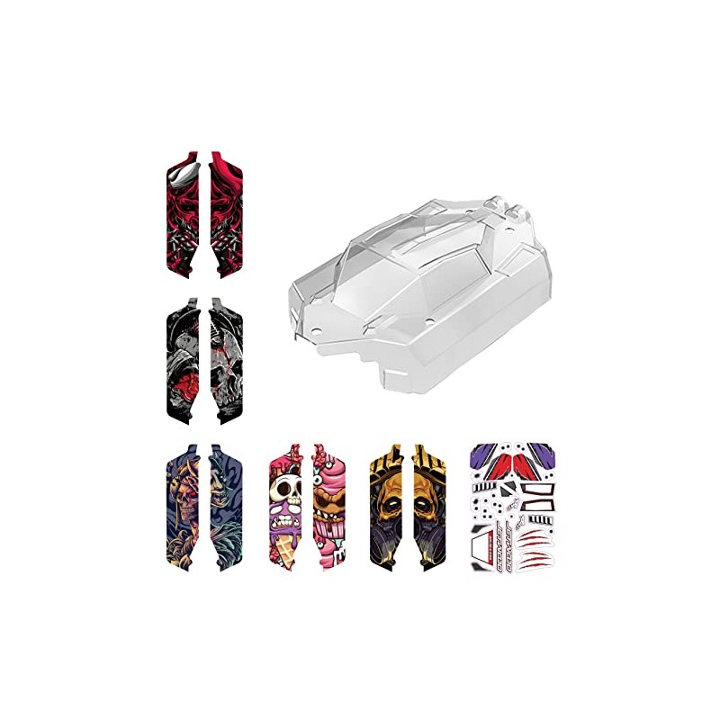 Jetwood 1:16 Scale RC Car Transparent Car Body Shell &