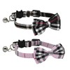 CHUKCHI 2 Pack/Set Cat Collar Breakaway with Cute Bow Tie