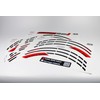 Felgenrand Aufkleber Rim Sticker Red Black Compatible with Yamaha MT-125