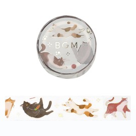 BGM BM-CDG003 Masking Tape Cat Play