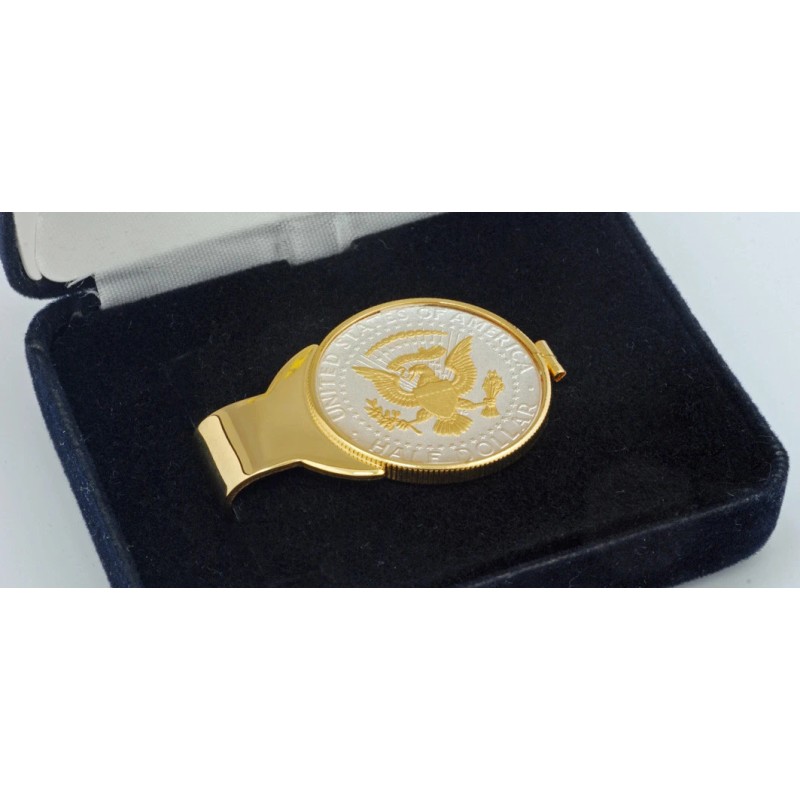 US Mint Half Dollar Eagle Coin Money Clip Kennedy USA