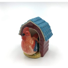 Cosmos Gifts 20772 Rooster Coop Salt and Pepper Shaker, Brown