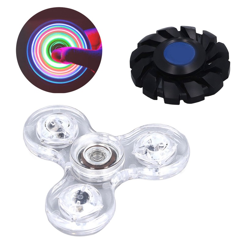 Luminous Fingertip Rotating Toy Stress Reduction and Anxiety Relief Cool