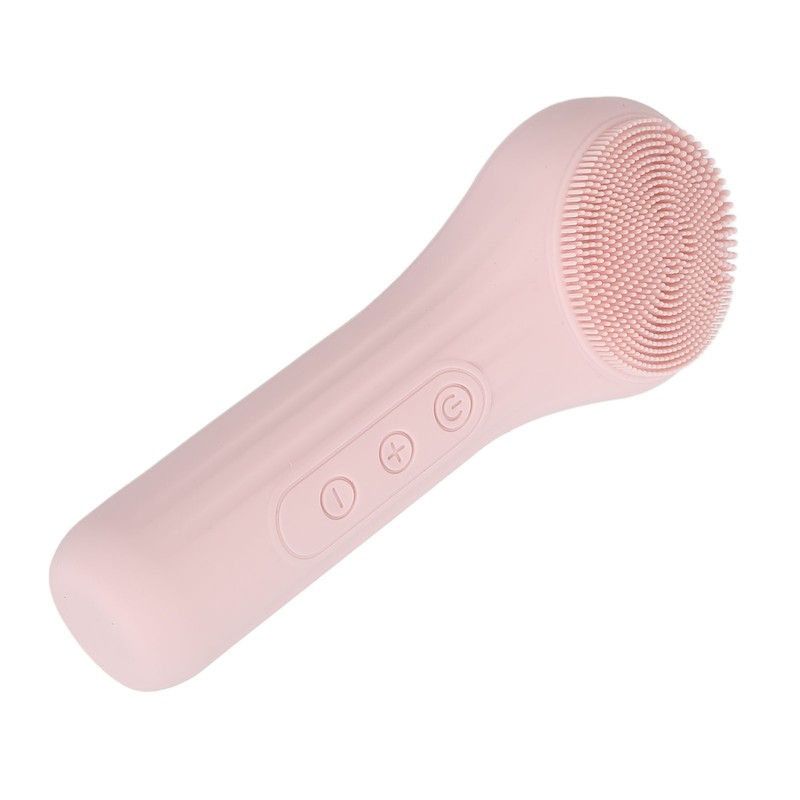 Electric Face Cleansing Brush Vibration Heating Waterproof Silicone Facial Deep