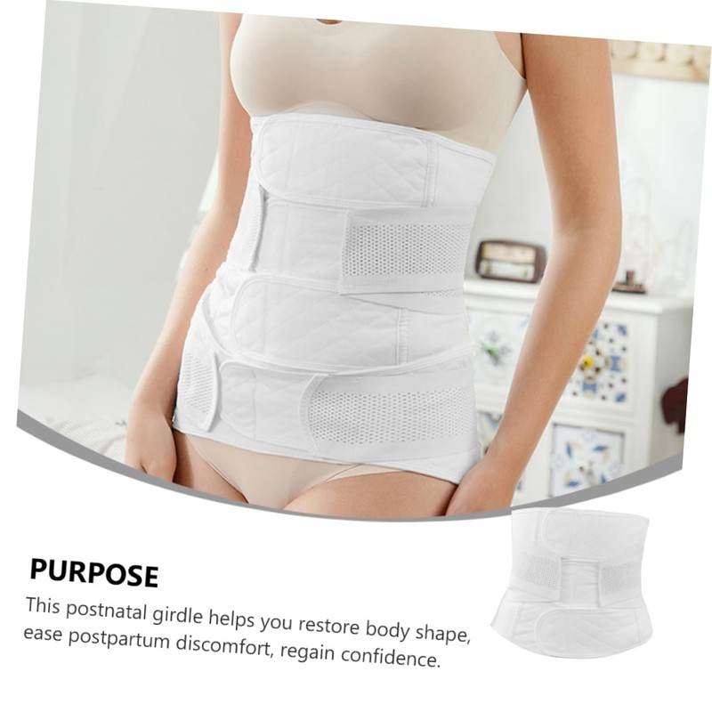 KOMBIUDA Belly Band Postpartum Girdle Belt Waist Trimmer for Recovery