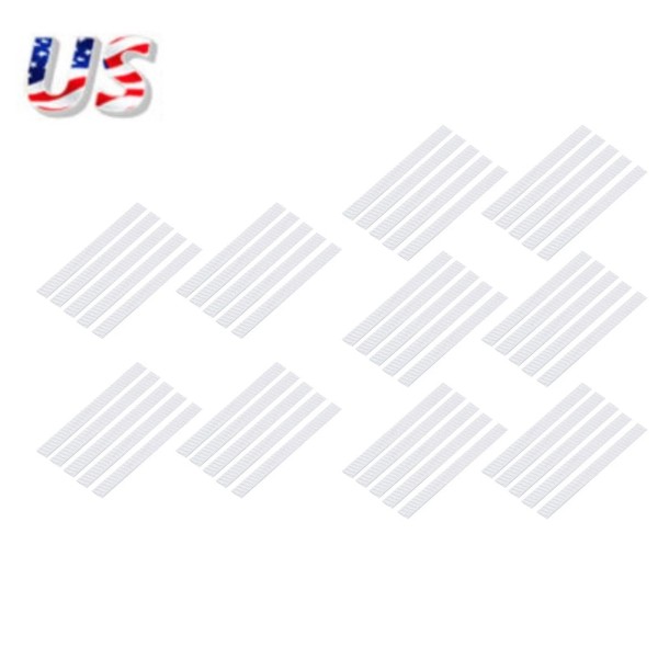 Unbranded 50Pcs White Makeup Brush Mesh Cover Cosmetic Brush Protector