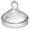 NUK Simply Natural Baby Bottle Nipples - Fast Flow, Silicone,