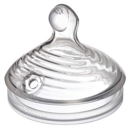 NUK Simply Natural Baby Bottle Nipples - Fast Flow, Silicone, Extra Soft, Anti-Colic Air System, BPA-Free, Pack of 2