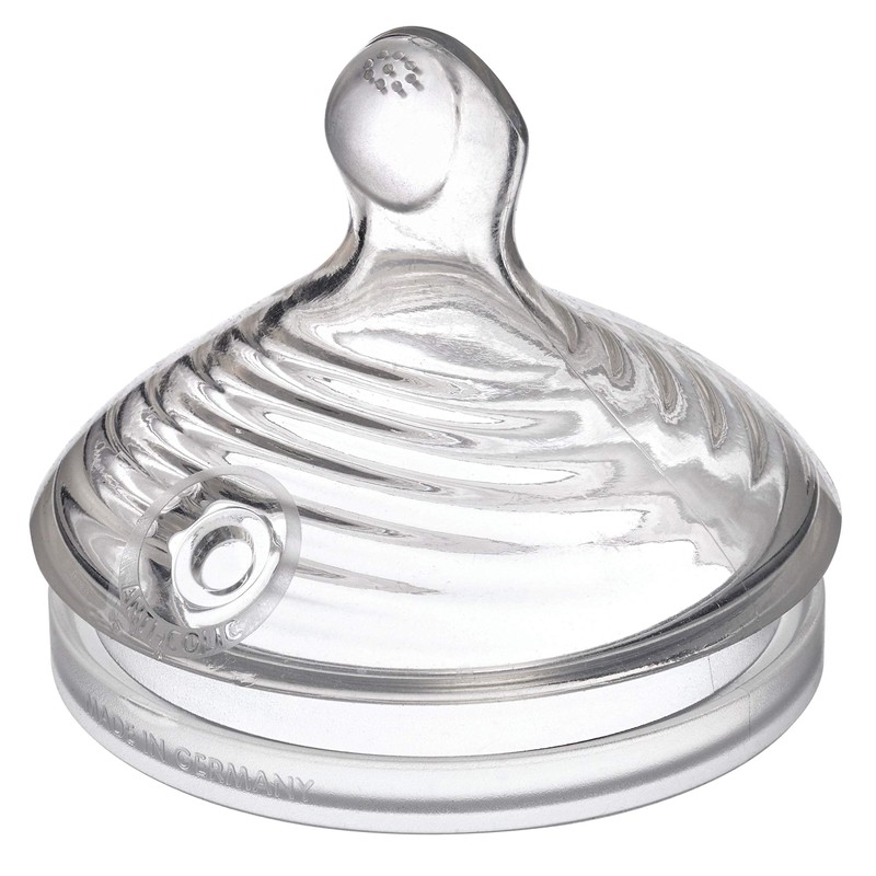 NUK Simply Natural Baby Bottle Nipples - Fast Flow, Silicone,