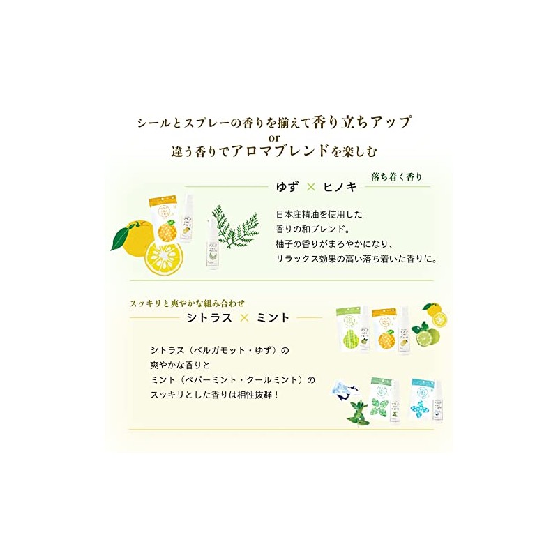 Aroma Scented Aroma Stickers for Masks, Bergamot Scent, Packaging Version