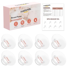 8pcs Flange Insert 14mm Compatible with Compatible with Momcozy M9/M6/M5/S12 Pro/V1 Pro/V2 Pro,for Spectra/Medela/MomMed/eufy/Lansinoh/Elvie Breast Pump,Replace for Momcozy Breast Pump Parts Shield