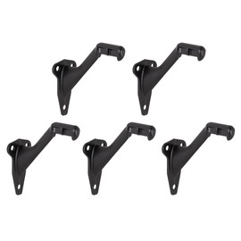 5-Pack Standard Handrail Brackets for Stairways and Hallways, Matte Black – Design House, 188151