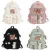 Kawaii Backpack Large Capacity Cute Bear Accessories Backpack for School