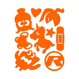 Riesel Design- re:felx Kids Bicycle Reflectors/Sticker/Reflective Film & Reflector Sticker for Bicycles or Prams/Reflection Bike Sticker for Safety (Charm)