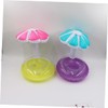 LABRIMP 3 Pack PVC Floating Drink Coasters Inflatable Coasters for