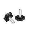 sourcing map Set of 4 Clamping Screws Star Head Star