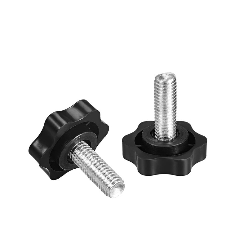 sourcing map Set of 4 Clamping Screws Star Head Star