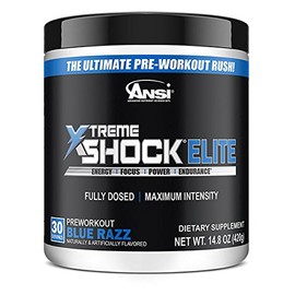 Ansi N.o. Xtreme Shock Powder, Blue Raspberry, 450 Gram