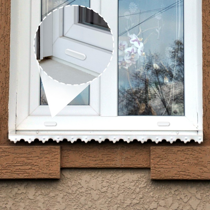20 Pcs Weep Hole Covers Window Drainage Cover Caps Window