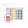 Homemade 2303~~Coffee Cups Planner Stickers.