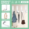 Gerhannery Pack of 5 coat hooks, modern coat hooks for