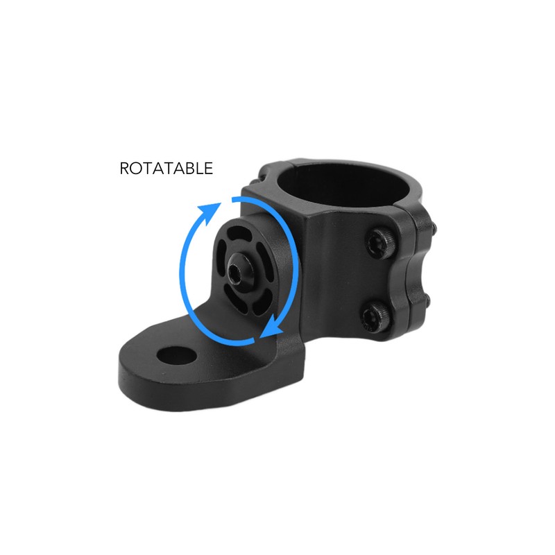 Flag Mount Whip Light Antenna Mounting Bracket Tube Clamp Mount