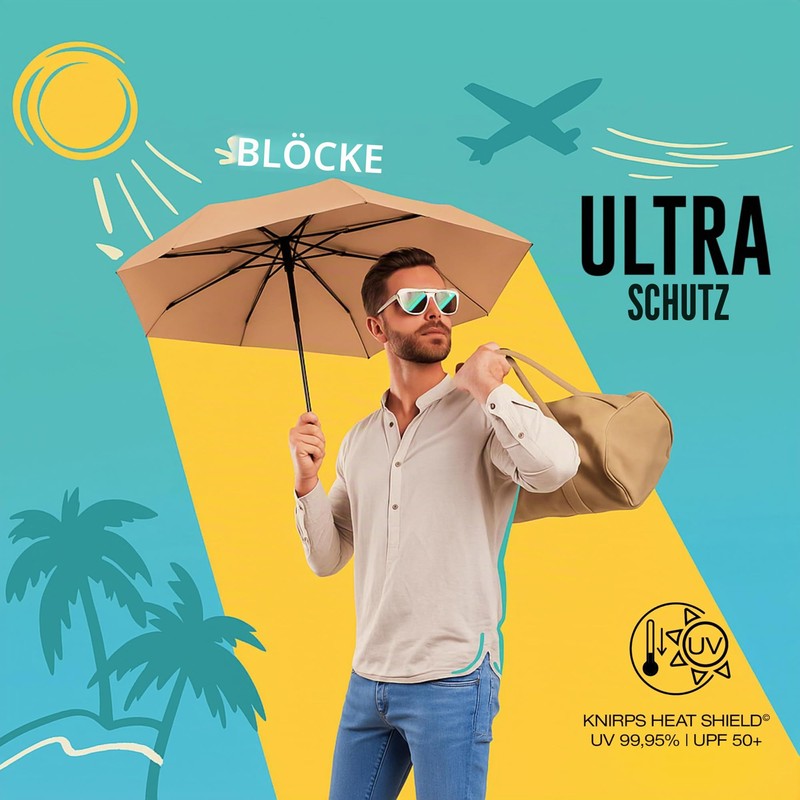 Knirps Ultra U.200 Medium Duomatic Pocket Umbrella - Automatic Open/Close
