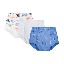 Baby Creysi Paquete 3 Calzones Entrenadores Preescolar 2 Años Multicolor Algodón Diseño Dinosaurios
