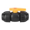 PE Plastic 50mm Diameter Ball Valve Connector Water Pipe Fitting