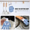 Oven Gloves Heat Resistant, Xndryan 482℉ BBQ Gloves Extreme Heat