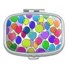 Colorful Balloons Pattern Rectangle Pill Case Trinket Gift Box