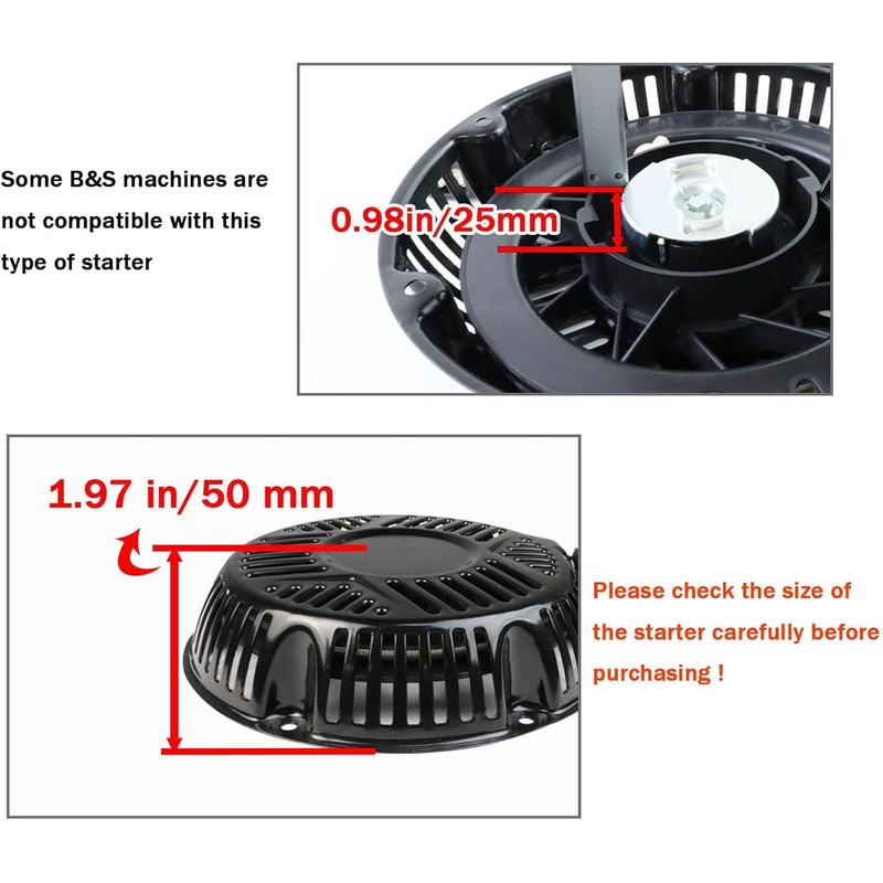 abliubale 797747 Recoil Starter Compatible with B & S 797747