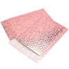 SEUNMUK 50 Pieces Holographic Metallic Bubble Mailers Rose Gold, 11