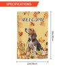 Autumn Fall Beagle Dog Pumpkin Harvest Garden Flag Welcome Party